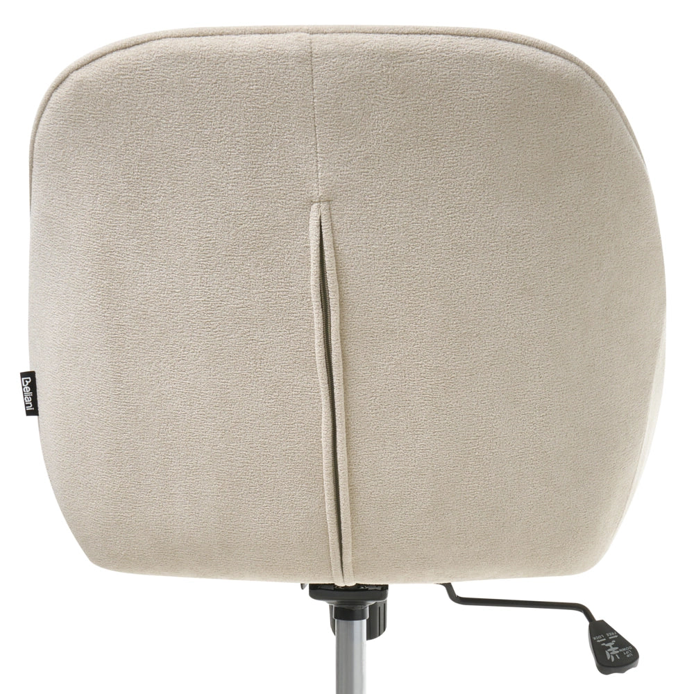 Sedia da ufficio in velluto beige chiaro Arredamento da ufficio elegante