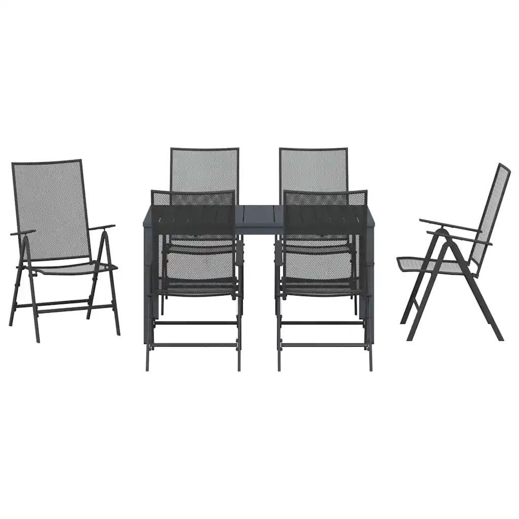 Set da Pranzo per Giardino 7 pcs Antracite 3378814