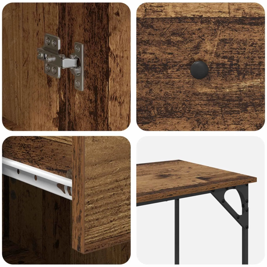 Scrivania per computer Legno vecchio 131 x 48 x 75 cm 882832