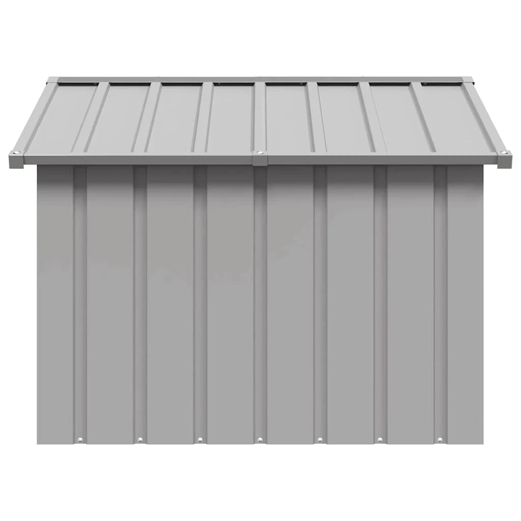 Cuccia per cani 116,5 x 103 x 81,5 cm acciaio zincato grigio 02_0043437