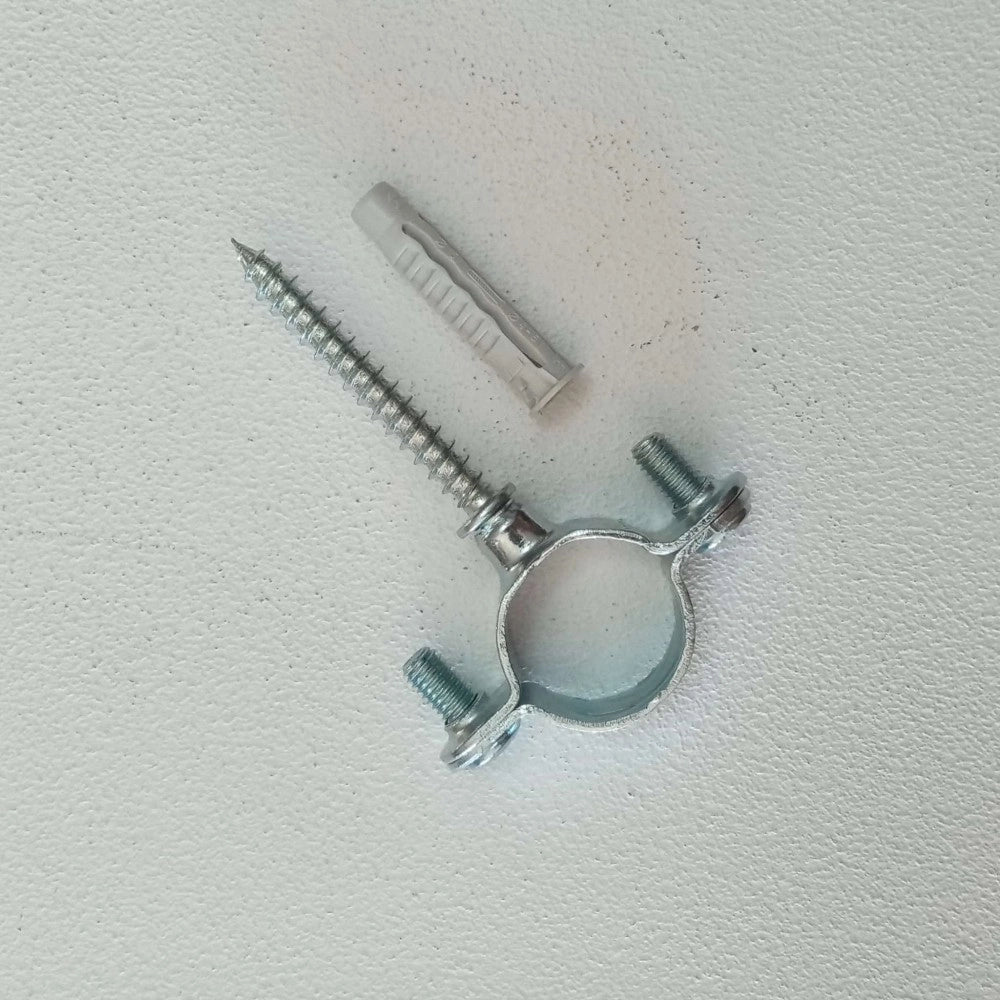 Collare reggitubo collarino zincato per fissaggio a muro tubo rame multistrato, scegli il formato  22mm 25pz