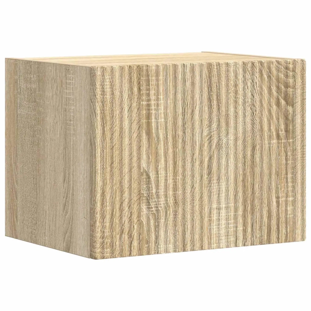 Set di Mobiletto da TV a Parete 4 pcs Rovere Sonoma