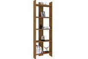 Libreria in legno "Virba" - 52 x 22 x 149 cm - Noce