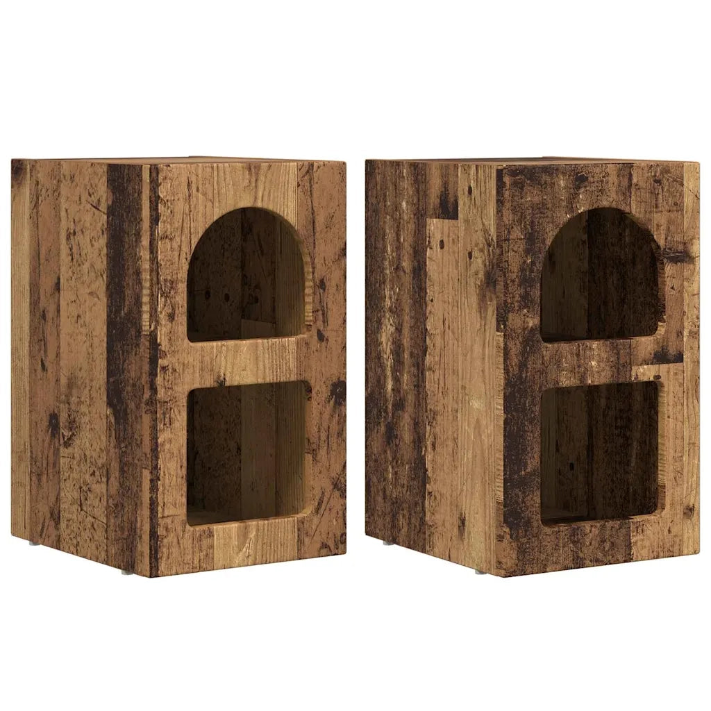 Comodino 2 pcs Legno vecchio 29,5 x 33,5 x 50 cm 891241
