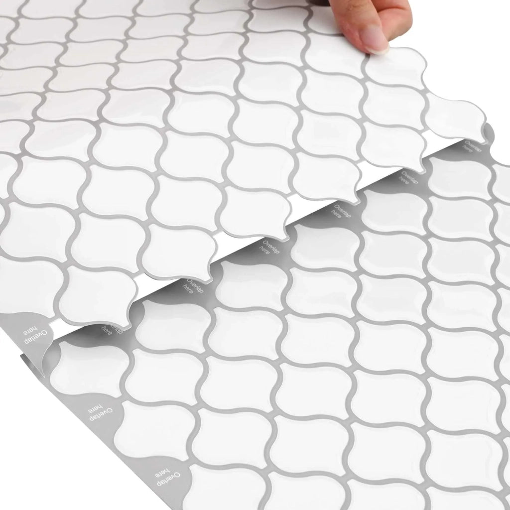 Piastrella Lanturn 20 pcs Bianco 27 x 27 cm Poliuretano e PET 42046235
