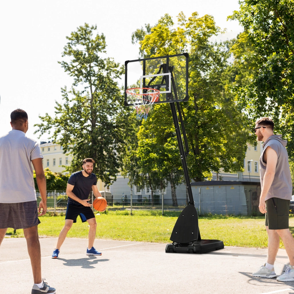 Supporto Basket Regolabile 2.3-2.9m ¨C Minimal ¨C Rosso Nero