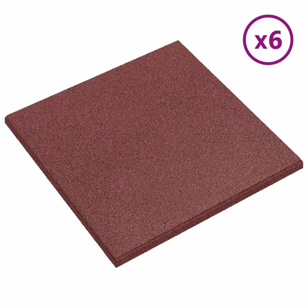 Piastrelle per Protezione dalle Cadute 18 pcs Rosso 50 x 50 cm 3444814