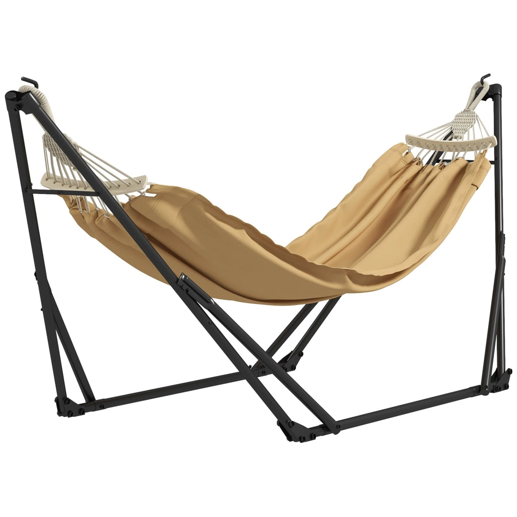Amaca pieghevole con sospensione in acciaio ¨C Minimal ¨C 263x89x100cm verde kaki