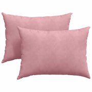 Cuscini da Divano 2 pz | Cuscini per sedie Rosa 70 x 50 cm Tessuto in Cords