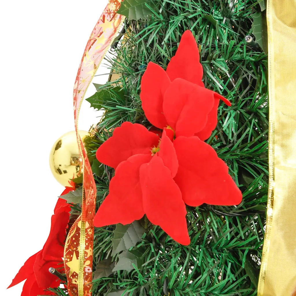 Albero di Natale | Decorazioni natalizie Artificiale Pop-up con 100 LED Verde 150 cm