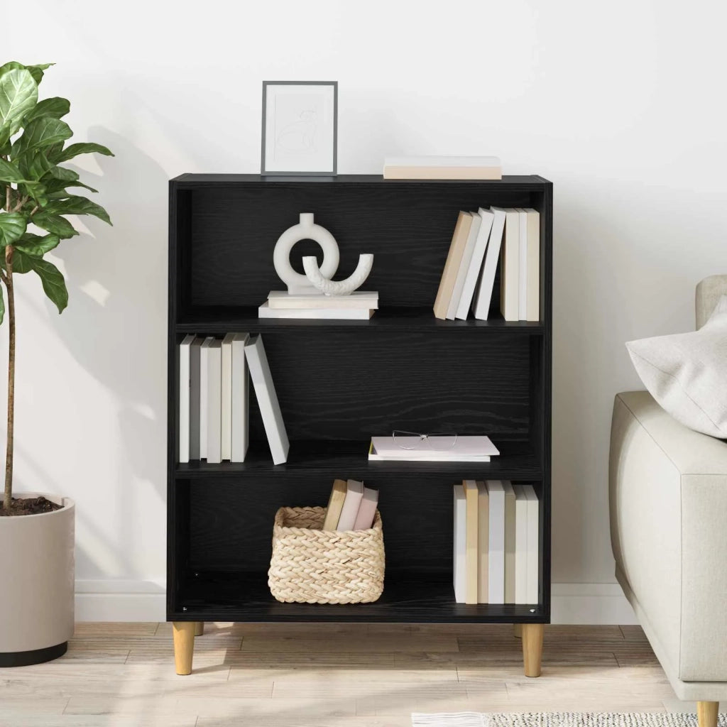 Credenza Rovere Nero 69,5 x 32,5 x 90 cm Legno ingegnerizzato 880703