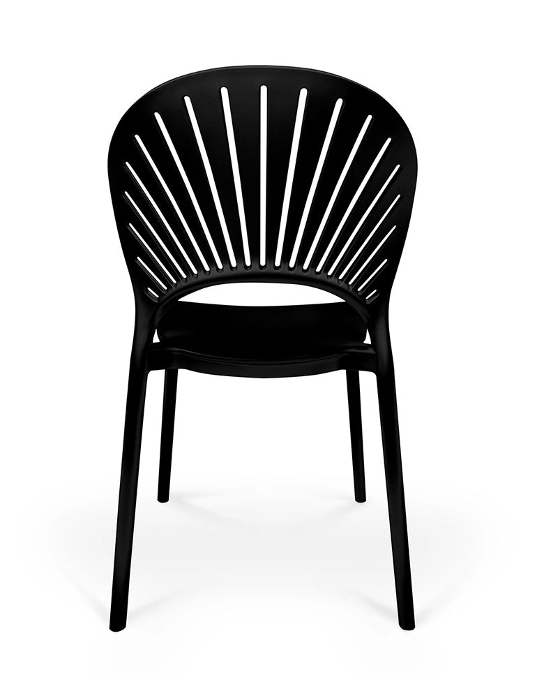 Sedia impilabile in plastica nera - Sunny (2 pz.) - SD10SUPP