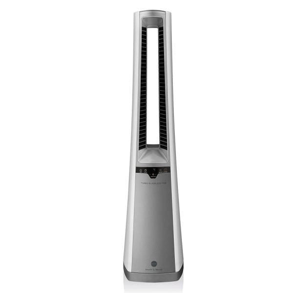 Macom Ventilatore oscillante senza pale, Silenzioso Telecomando incluso Argento