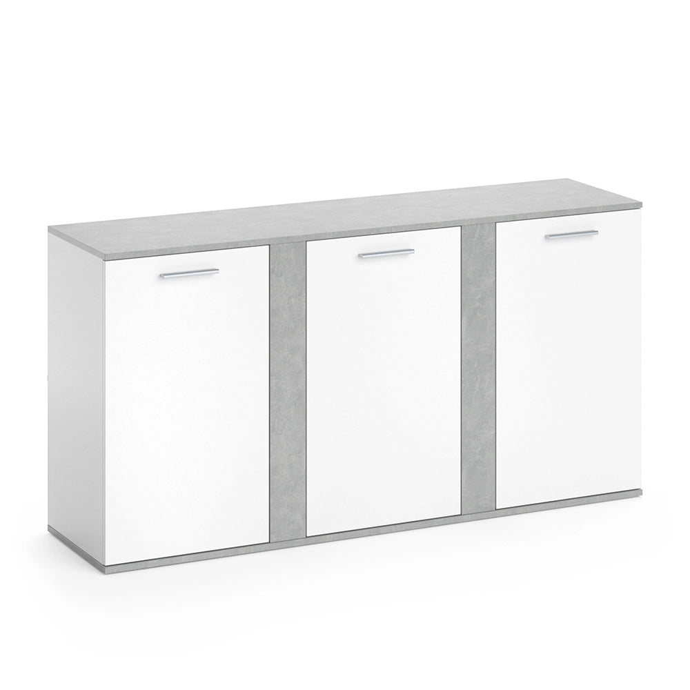 Vicco Credenza Calcestruzzo 40 x 80 cm con ante