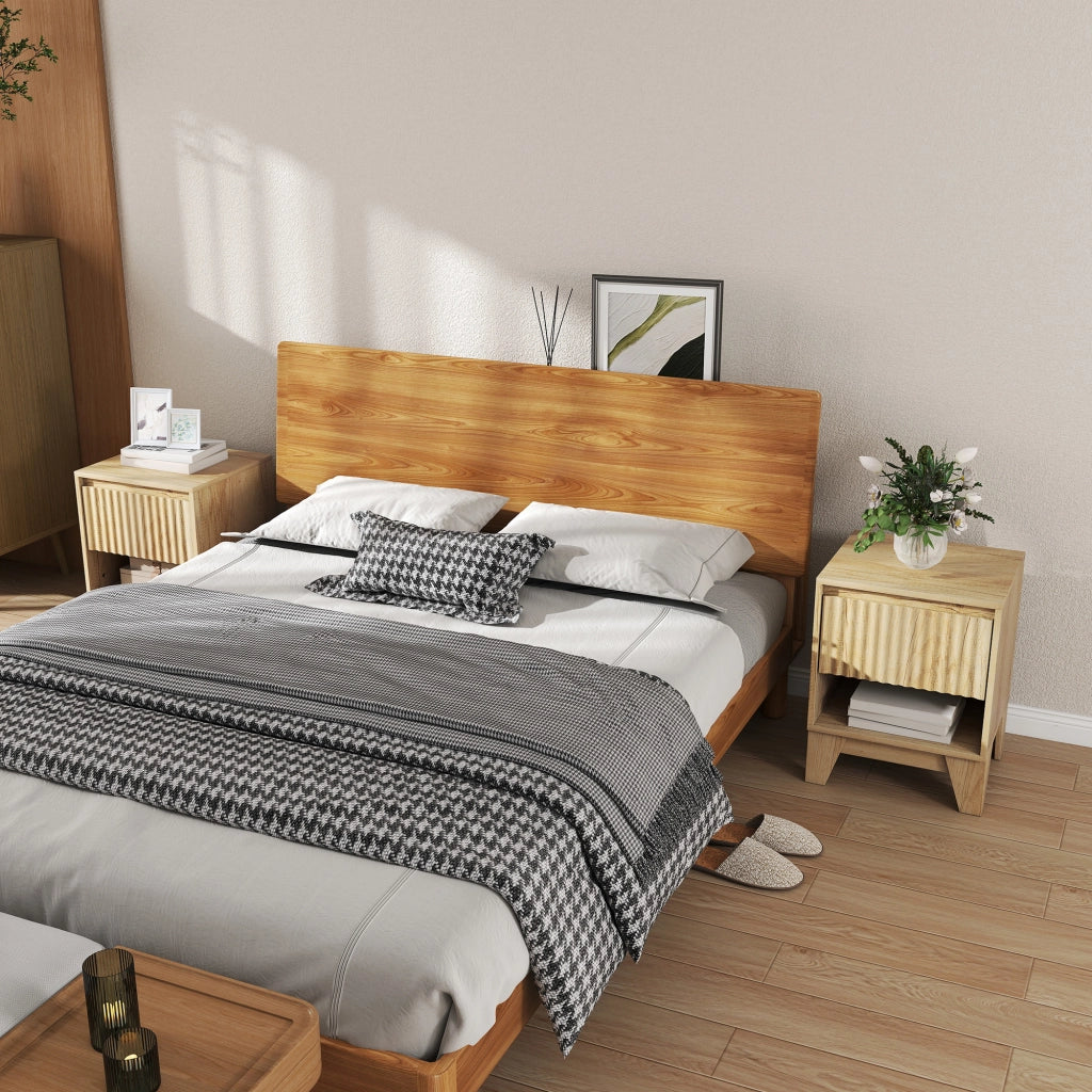 Tavolino da notte ¨C zephmum ¨C 43x40x55cm naturale