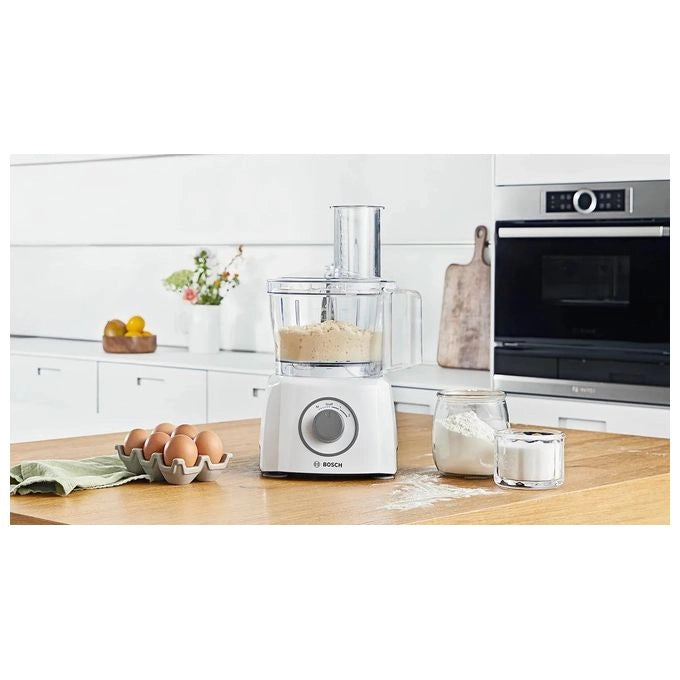 Bosch MCM3100W MultiTalent 3 Robot da cucina multifunzione 800 W ciotola 2,3 L 2 velocita' turbo accessori inclusi colore Bianco
