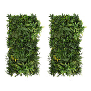 Pannello Parete Vegetale Artificiale Ayla 50x100 cm x2 per Giardino e Casa