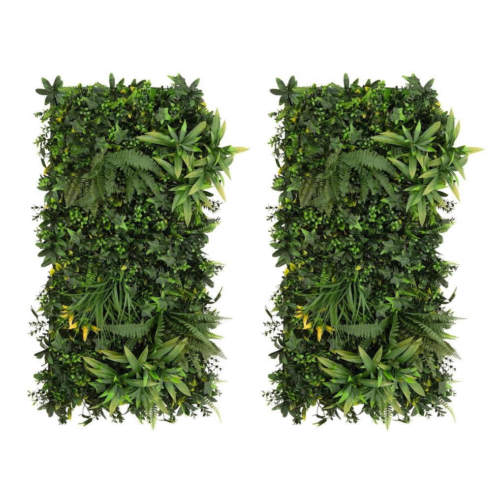 Pannello Parete Vegetale Artificiale Ayla 50x100 cm x2 per Giardino e Casa
