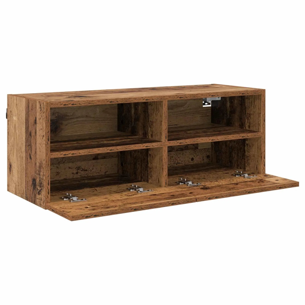 Mobiletti TV da Parete 2 pcs Legno vecchio 80 x 30 x 30 cm 882929