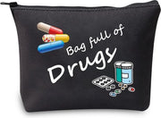 Borsa di Viaggio per Cosmetici con Organizzatore per Medicamenti e Accessori