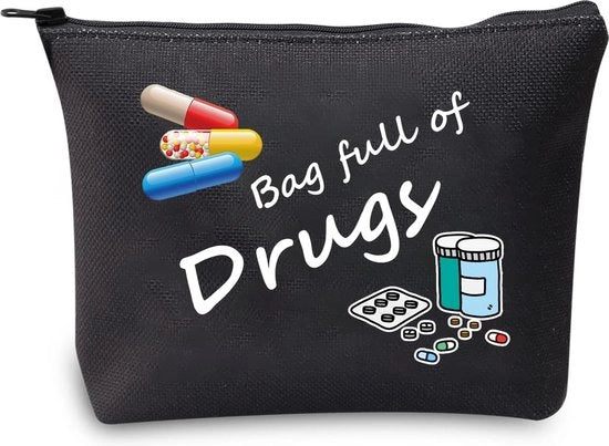 Borsa di Viaggio per Cosmetici con Organizzatore per Medicamenti e Accessori