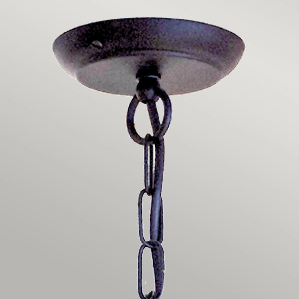 Lampadario rustico nero in metallo Chartwell 5xE14 Elstead