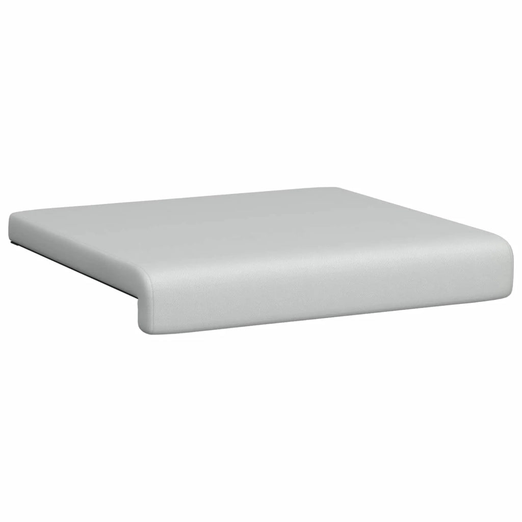 Cuscino per panchina 2 pcs Velvet testurizzato Grigio Chiaro 42043082