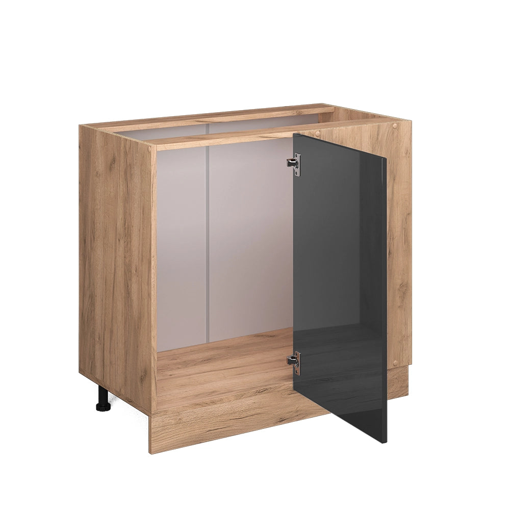 Vicco Mobile ad angolo cucina Antracite lucido 86 cm PL Marmo