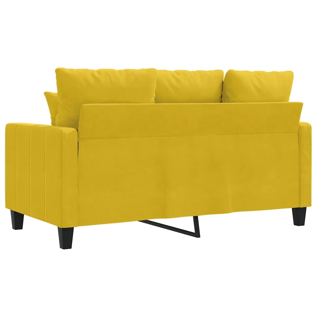 Divano a 2 Posti-Sofa 2 Posti giallo 120 cm in Velluto 145970