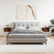 Comodini a Muro 2 pz-Set di 2 Tavolino da notte Rovere Fumo 35x35x20 cm 394740