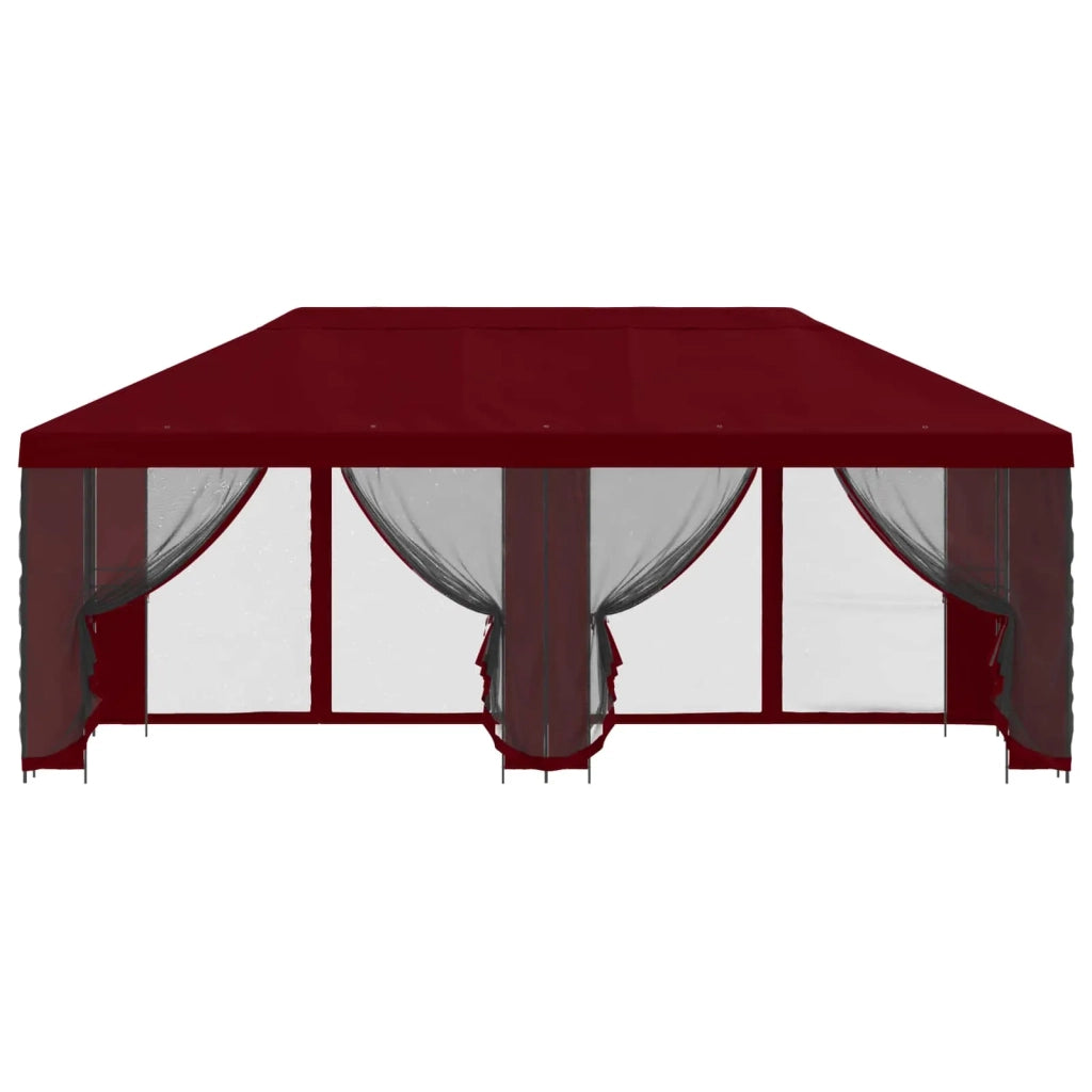 Gazebo con pareti laterali 6 x 3 m Borgogna 3376029