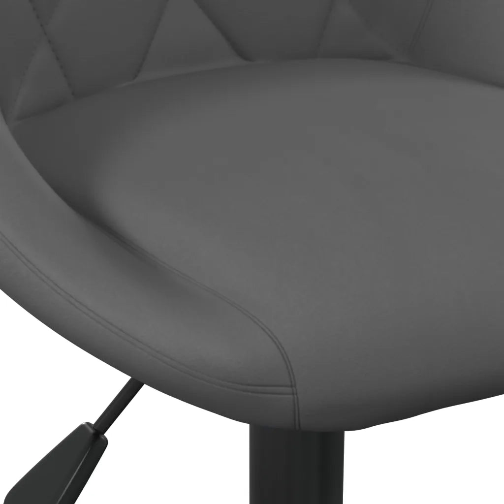 Sedia da Pranzo Grigio Scuro in Velluto 335361
