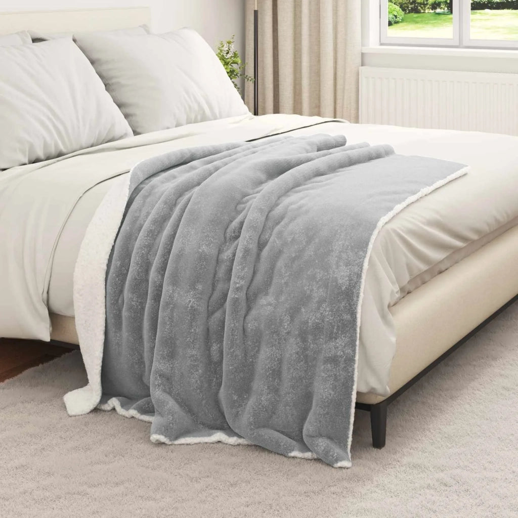 Coperta Grigio 130 x 150 cm Panno 42016985