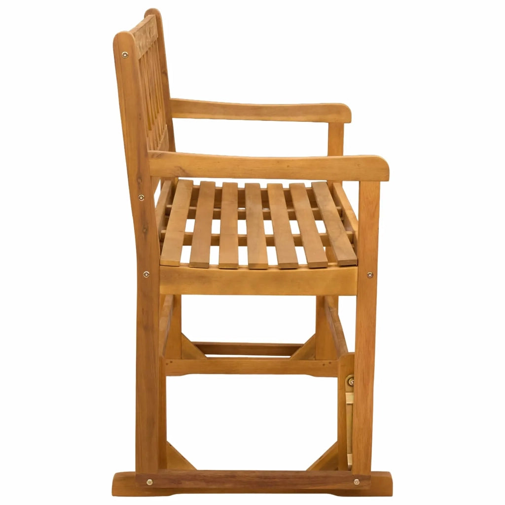 Panchina Glider da Giardino | Panca da Giardino Naturale 110 x 59 x 97 cm