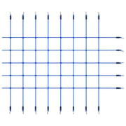 Rete da Arrampicata 200x150 cm Blu CFW7438725