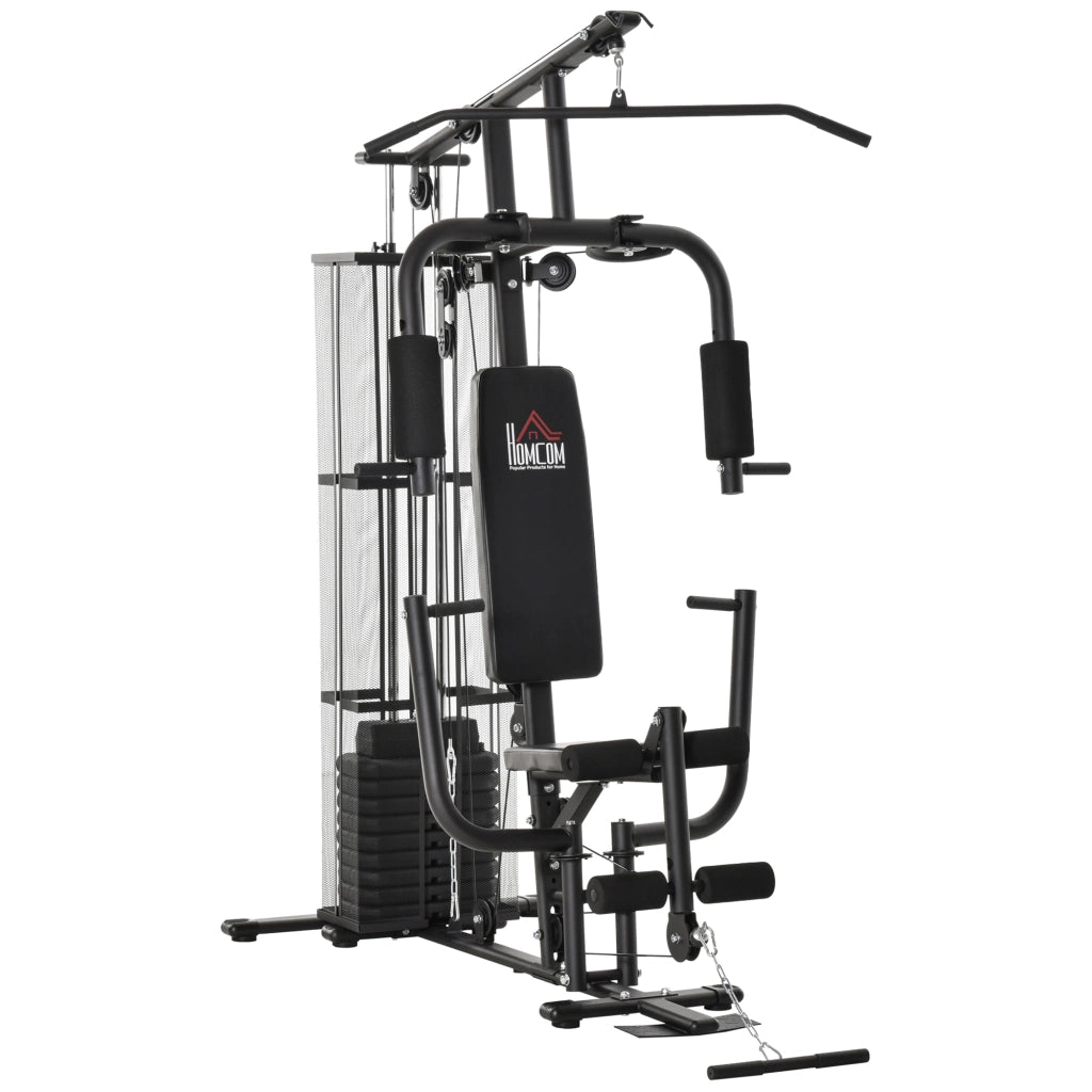 Stazione Fitness Multifunzione con Pesi ¨C Zephmum ¨C Nero 45 kg