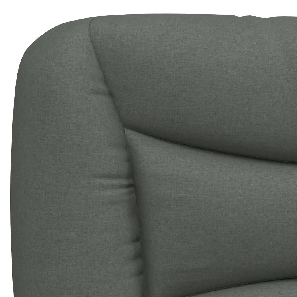 Cuscino Testiera Hvar Grigio Scuro 80 cm in Tessuto 374526