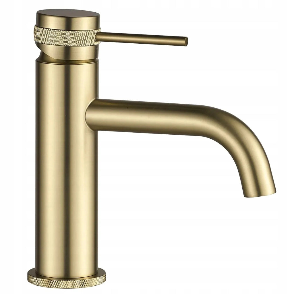 Rubinetto Da Lavabo Rea Lungo Grip Brush Gold Low