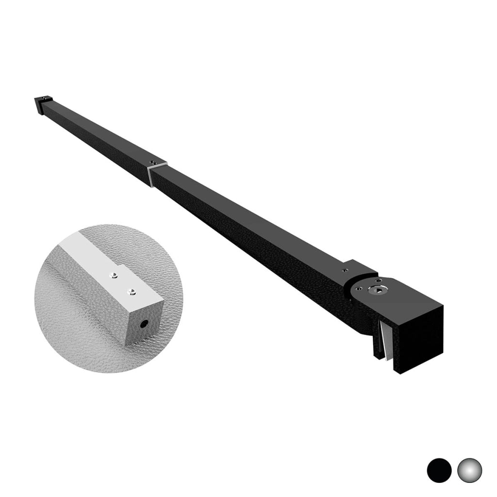 BRACCIO PER WALK IN QUADRO TELESCOPICO CON 1 TESTA SNODABILE- cm 70-100 Nero- DHIMP- pezzi 1