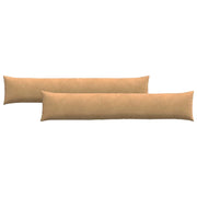 Cuscini da Divano 2 pz | Cuscini per sedie Marrone 200 x 40 cm Tessuto in Cords