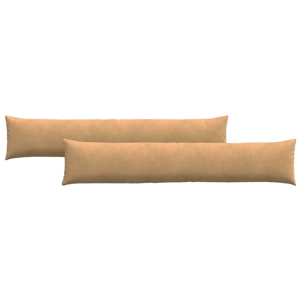 Cuscini da Divano 2 pz | Cuscini per sedie Marrone 200 x 40 cm Tessuto in Cords