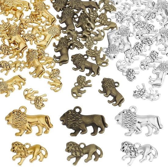 60 pezzi di stampo per gioielli in forma di leone