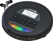 2024 lettore di CD portatile con Bluetooth e cuffie - durata della batteria prolungata - nero