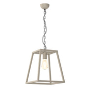 Lampada a sospensione loft crema geometrica E27 Luminex