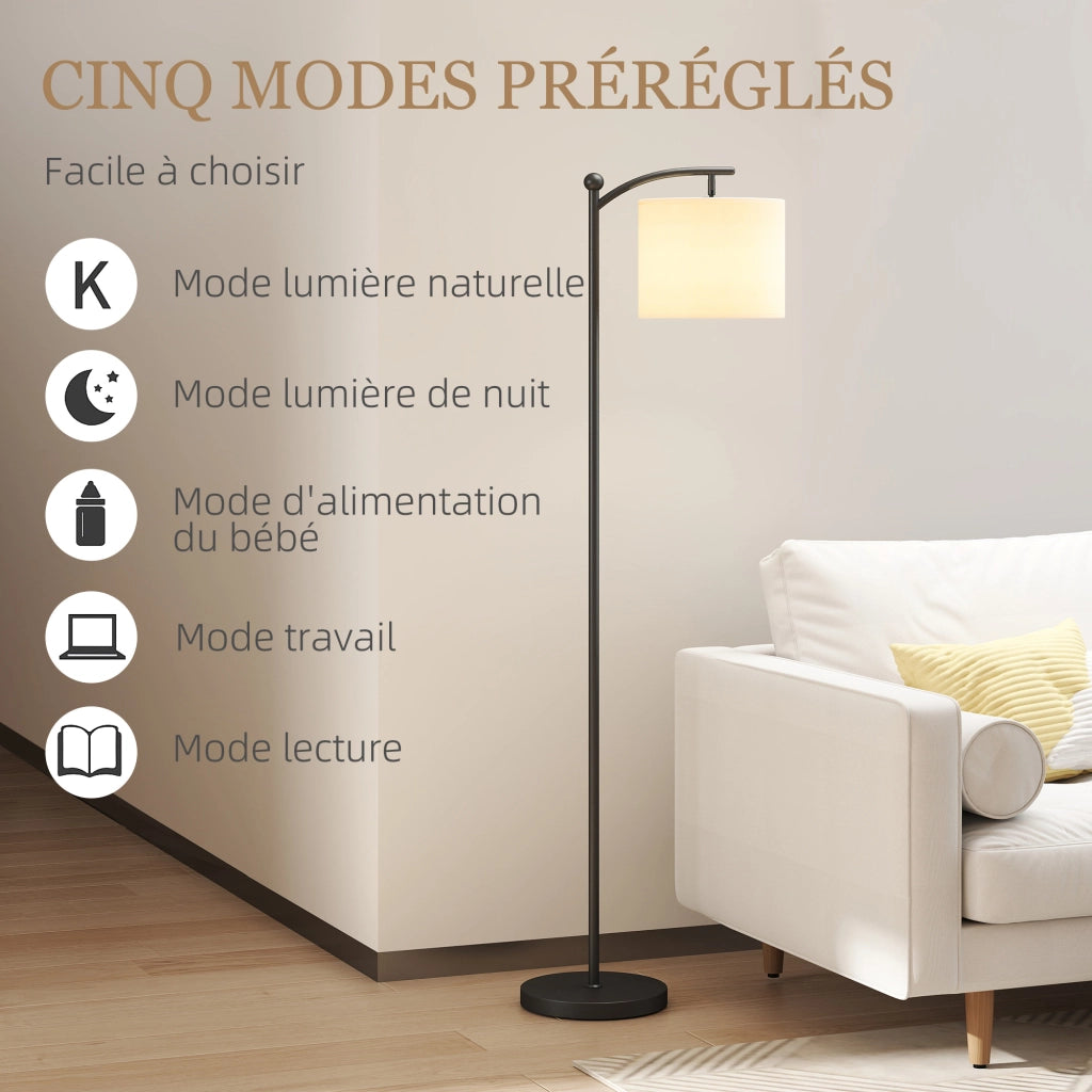 Lampada da terra regolabile ¨C Minimal ¨C nero 160 cm