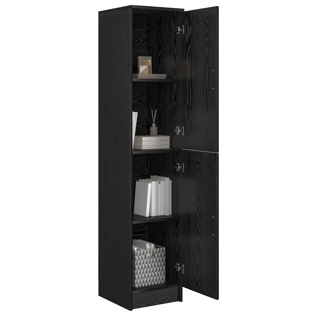Credenza Rovere Nero 35 x 39 x 168 cm 869331