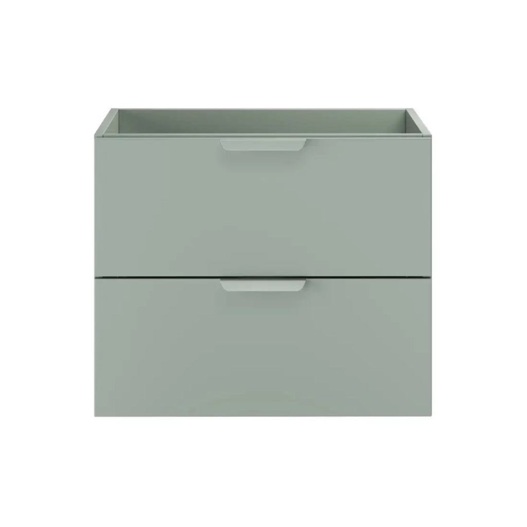 Mobile sottolavabo OSTER 60 cm verde salvia sospeso con 2 cassetti