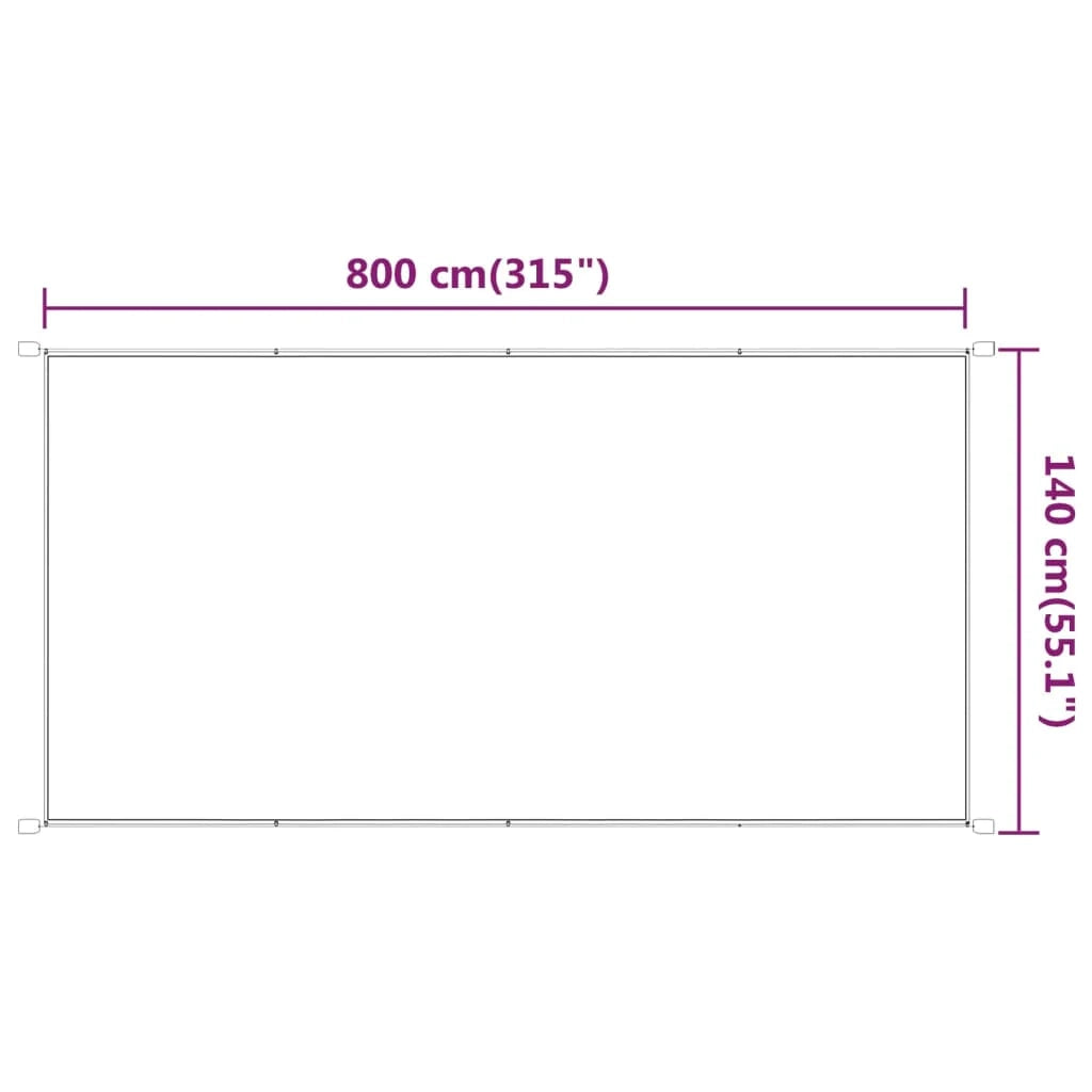 Tenda da sole verticale 140x800 cm tessuto oxford verde chiaro 02_0007693