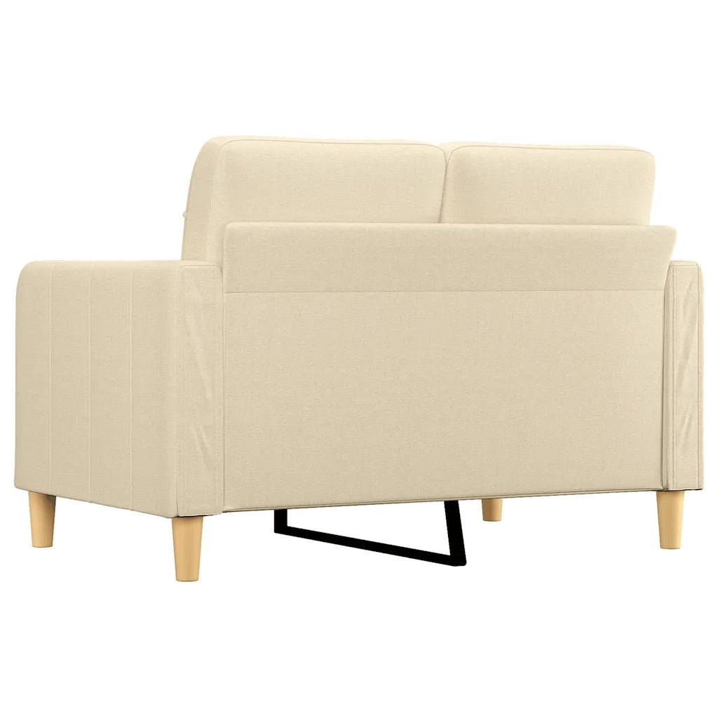 Divano a 2 Posti-Sofa 2 Posti Crema 120 cm in Tessuto 103627