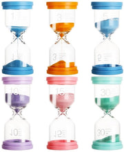 Sabbiettori Colorati - Timer per Bambini - 6 Pezzi